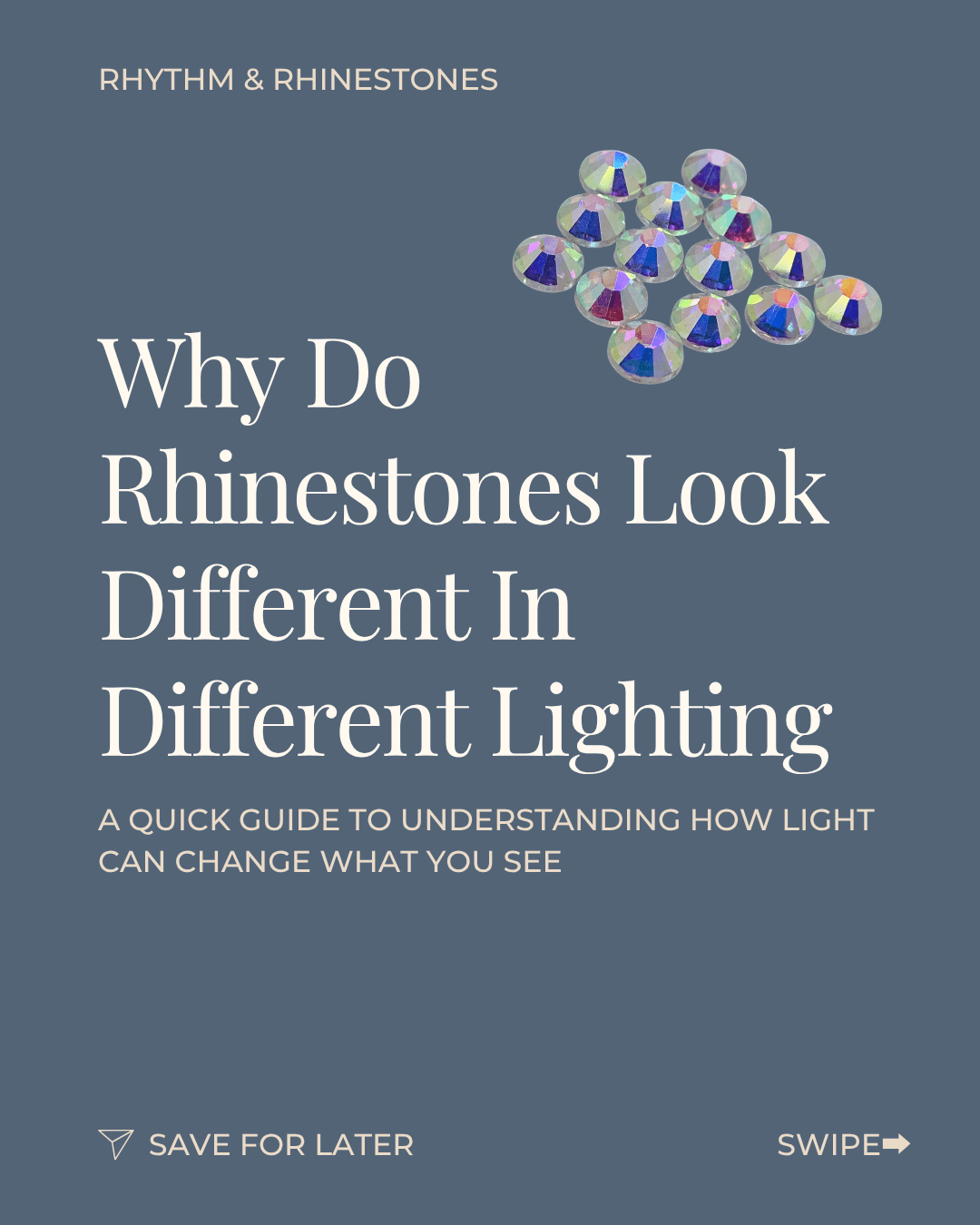 Why Do Rhinestones Look Different In Different Lighting? - Rhythm and Rhinestones