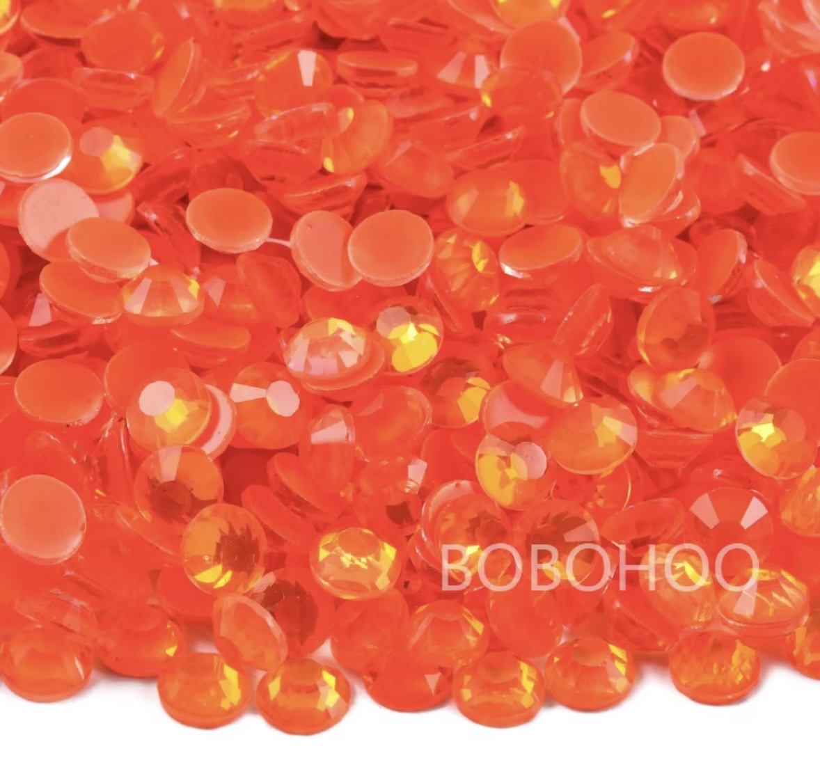 Neon Hyacinth Glass Flatback Round Rhinestone 12 Cut Facet