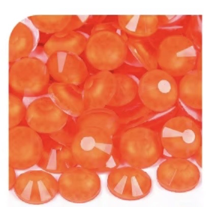 Neon Hyacinth Glass Flatback Round Rhinestone 12 Cut Facet