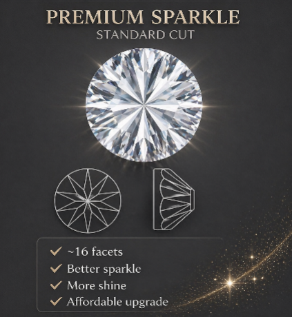 Aquamarine AB Flatback Round Rhinestone 16 Cut Facet