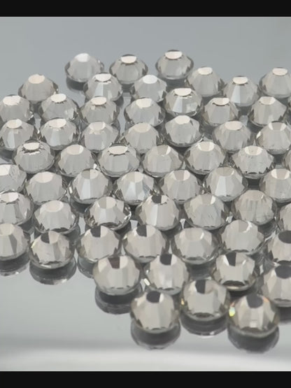 Crystal Glass Flatback Round Rhinestone 12 Cut Facet